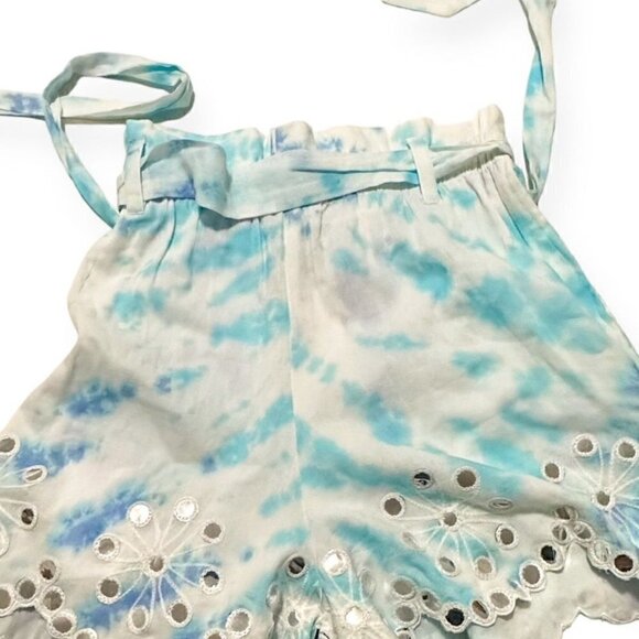 New with tag, Juliet Dunn Mirror-Detailed Tie-Dyed Cotton Shorts Size 2 (US 6/8) - Picture 8 of 15